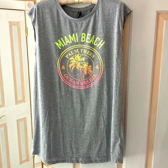 Jean Pascale Tops Jean Pascale M Sleeveless Dress Tshirt Miami